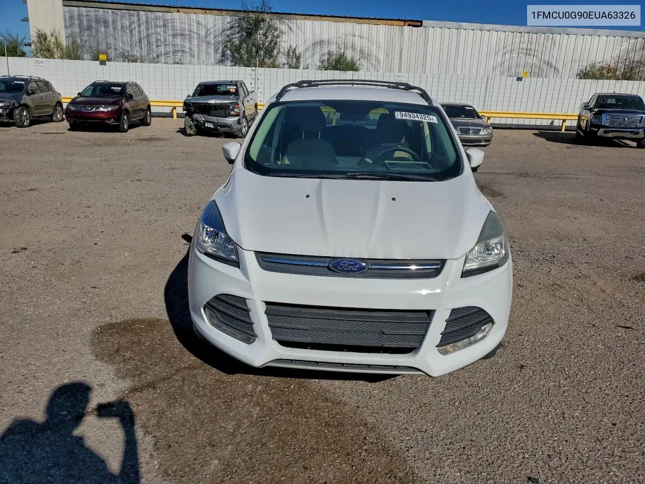 1FMCU0G90EUA63326 2014 Ford Escape Se