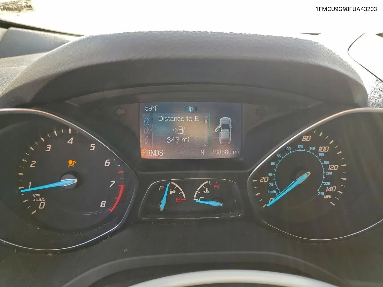 1FMCU9G98FUA43203 2015 Ford Escape Se