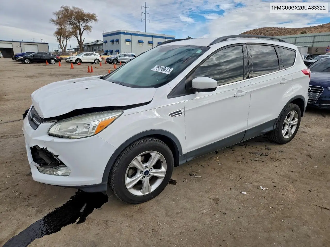1FMCU0GX2GUA83322 2016 Ford Escape Se