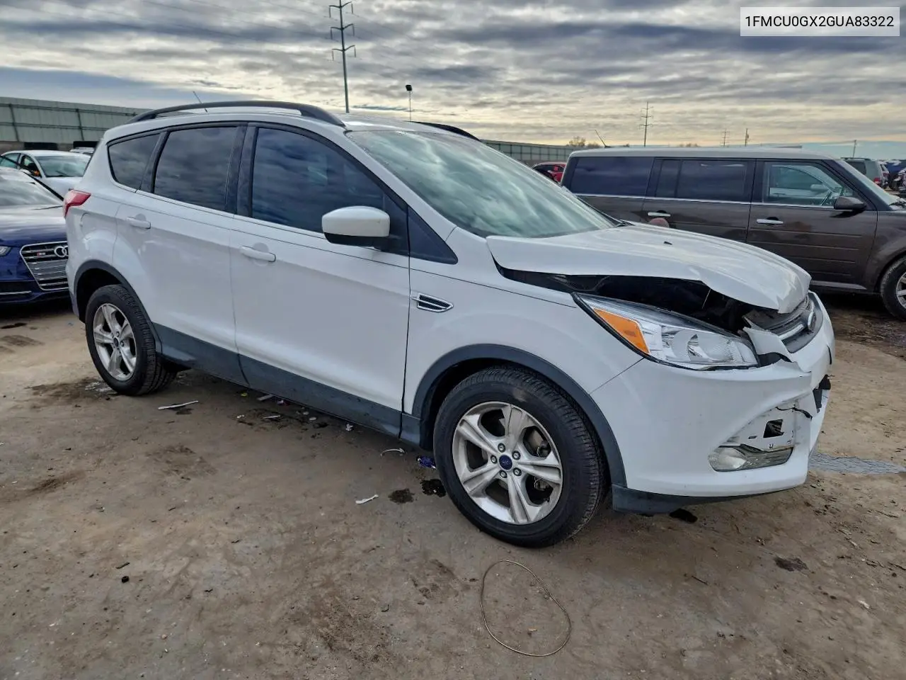 1FMCU0GX2GUA83322 2016 Ford Escape Se
