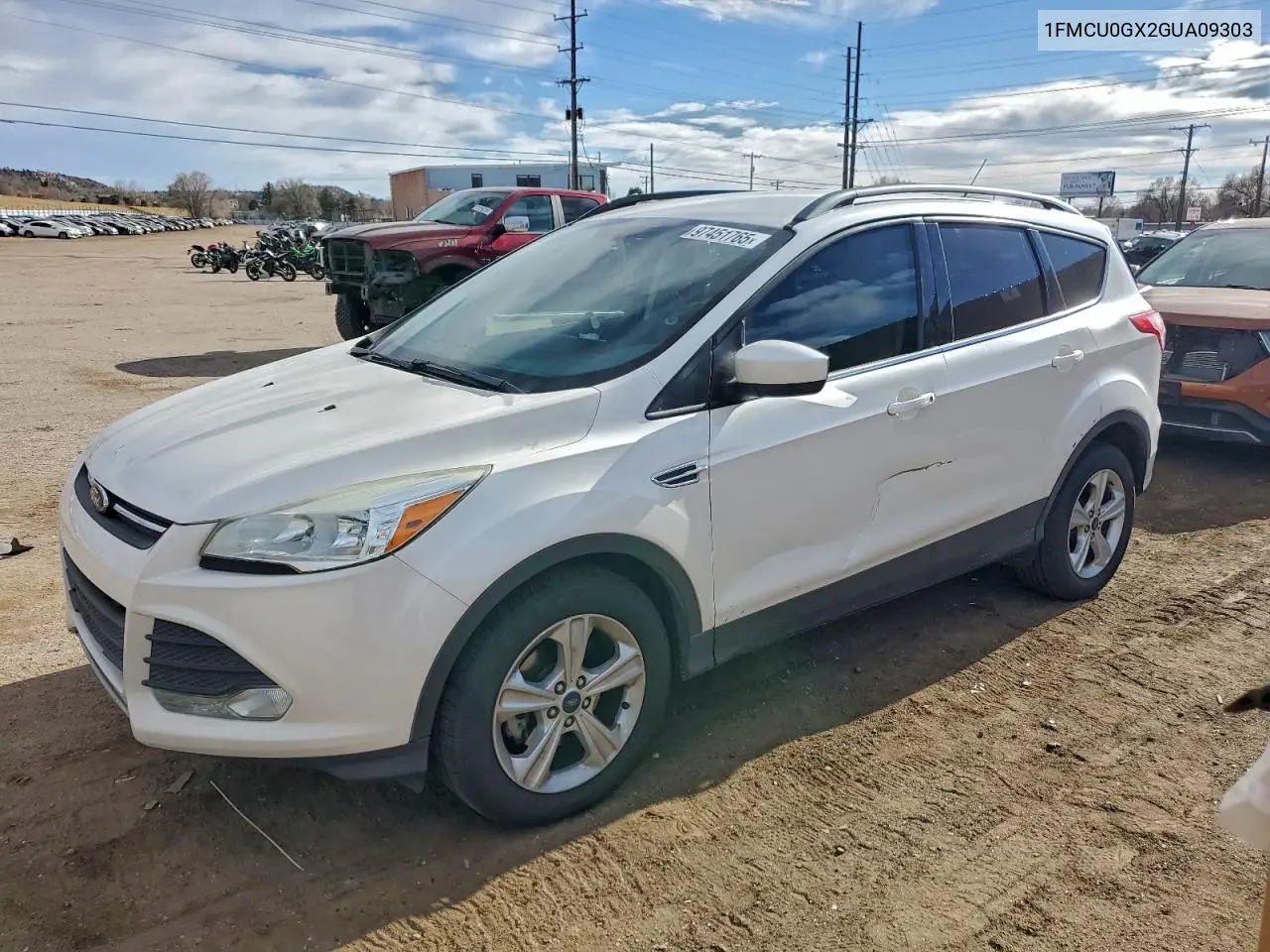 1FMCU0GX2GUA09303 2016 Ford Escape Se