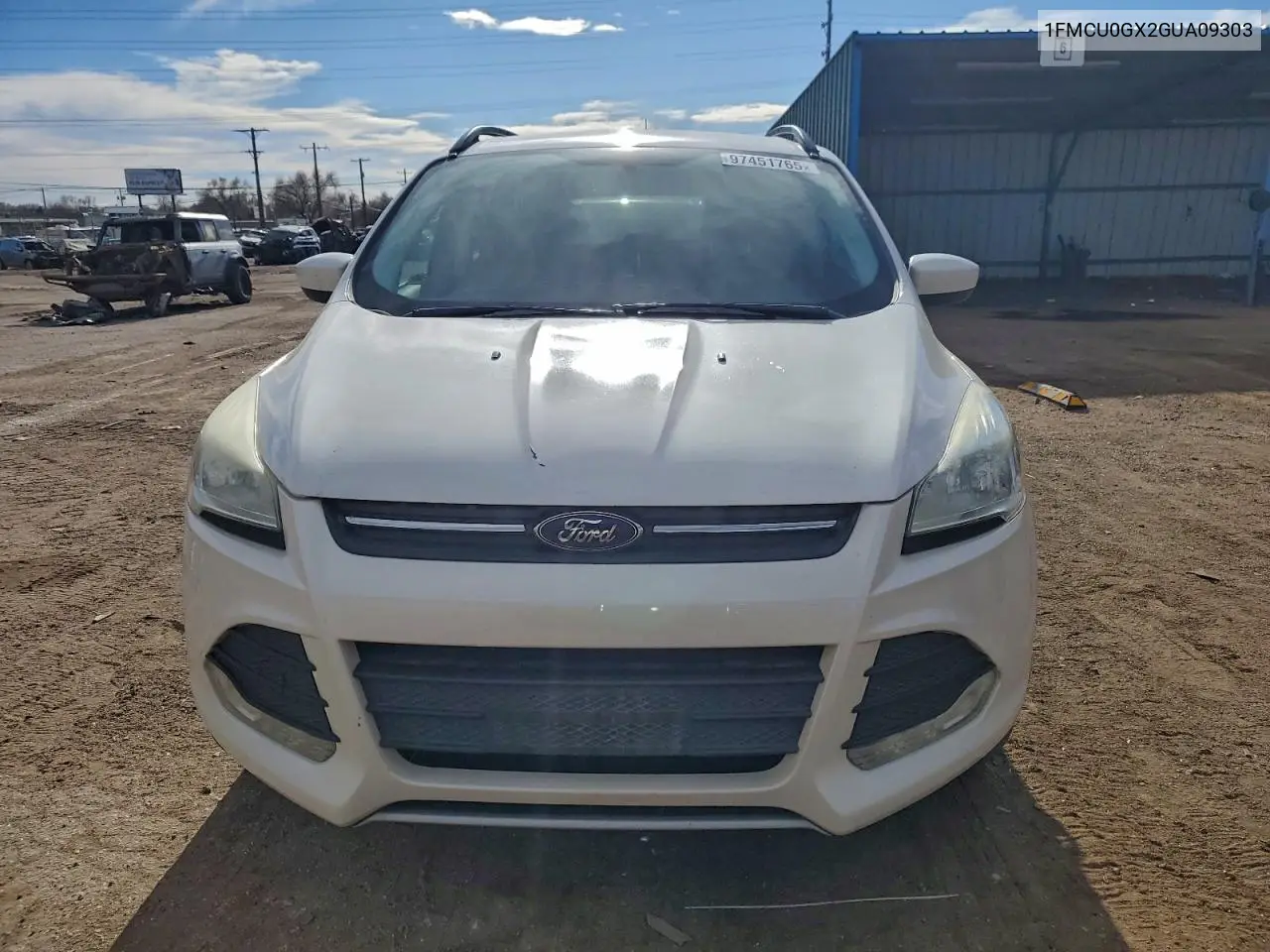 1FMCU0GX2GUA09303 2016 Ford Escape Se