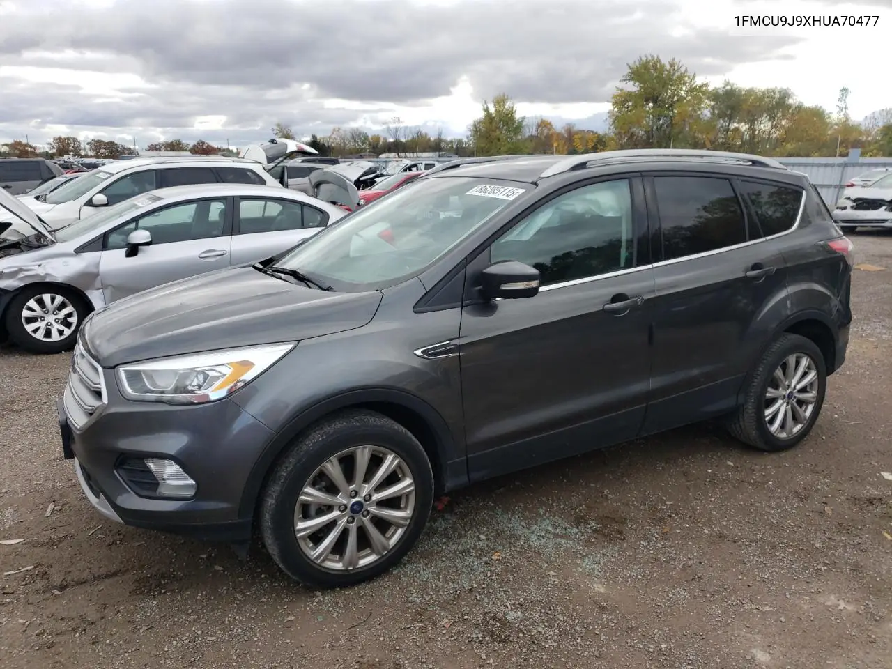 1FMCU9J9XHUA70477 2017 Ford Escape Titanium