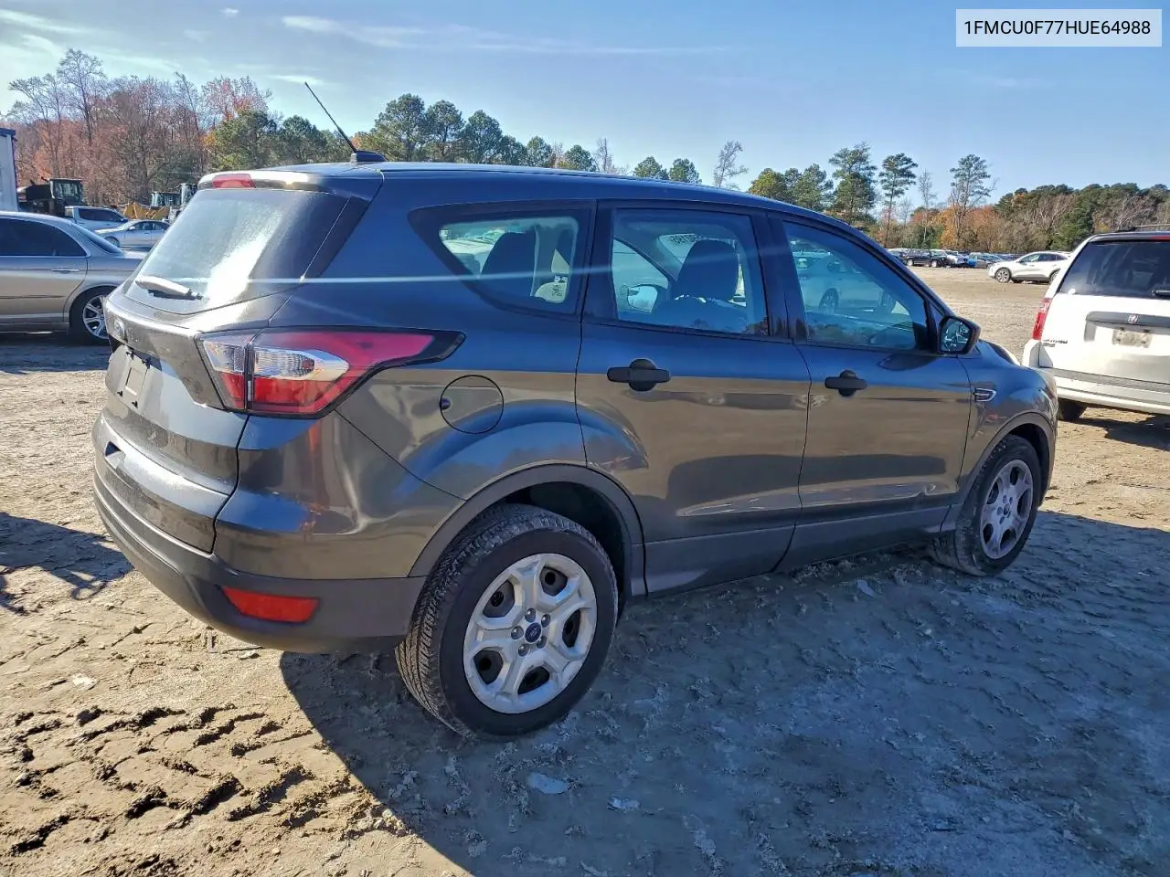 1FMCU0F77HUE64988 2017 Ford Escape S