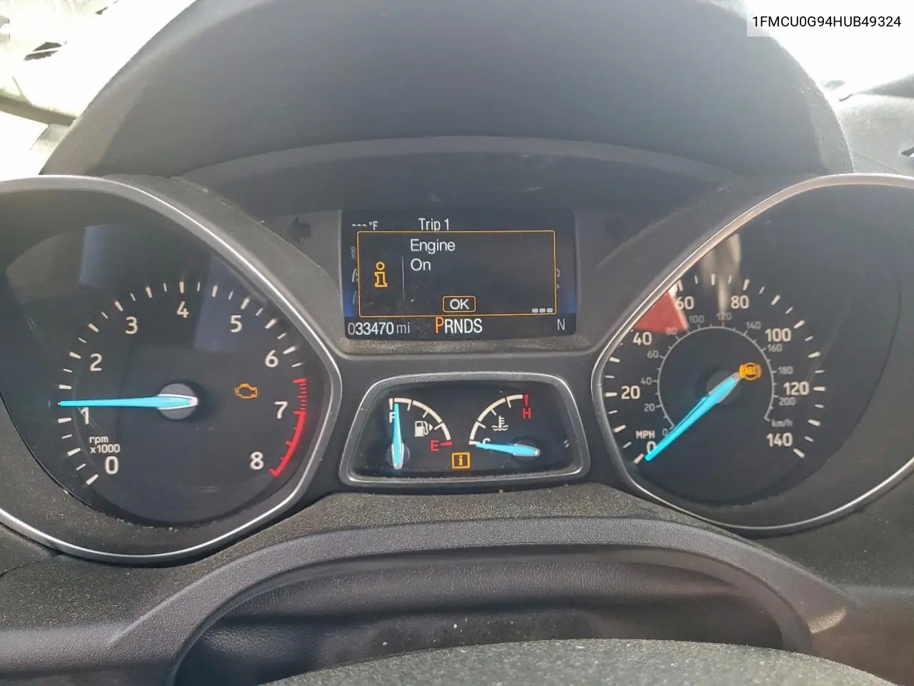 1FMCU0G94HUB49324 2017 Ford Escape Se