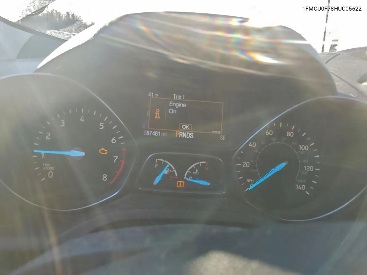 1FMCU0F78HUC05622 2017 Ford Escape S