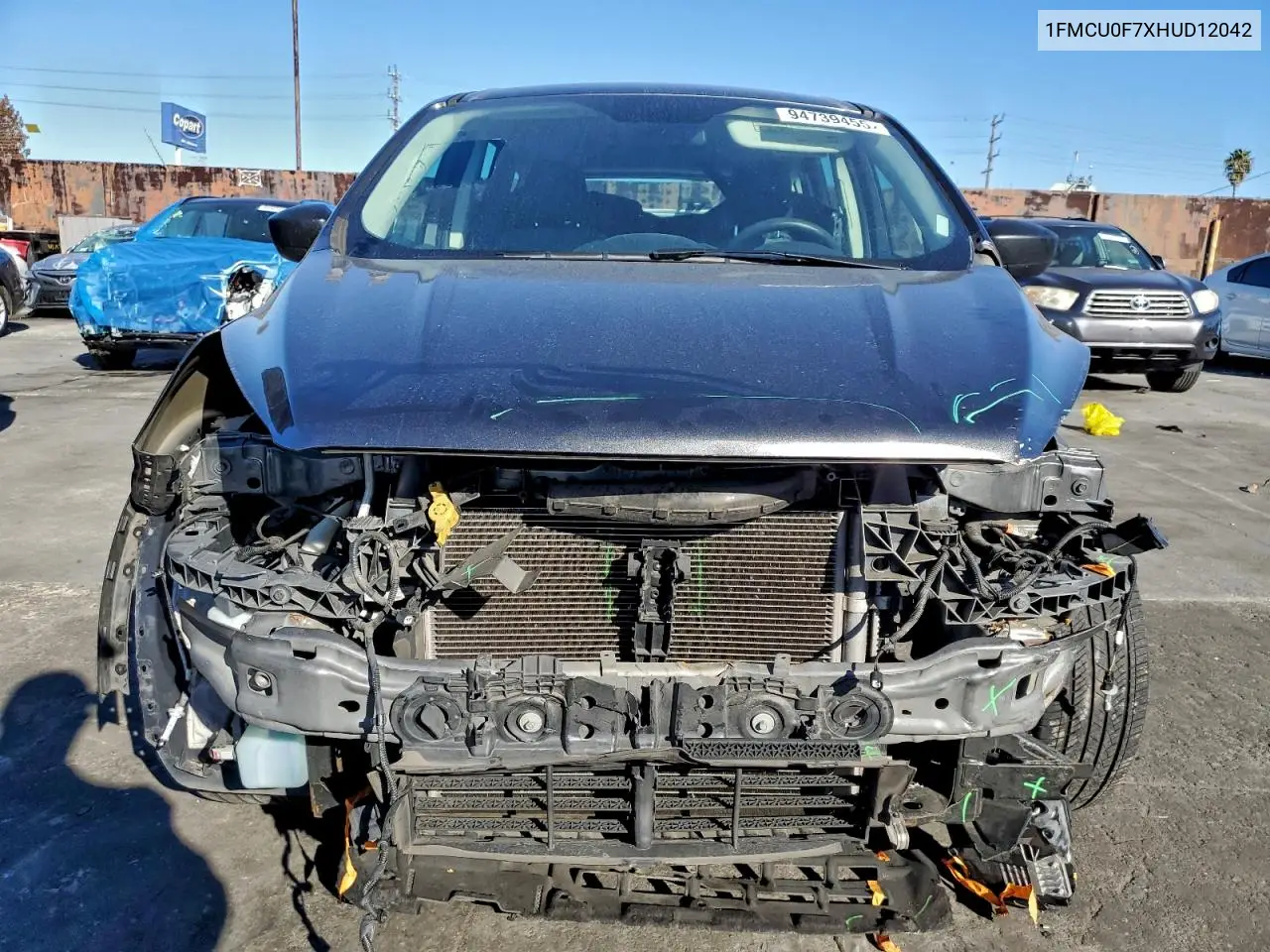 1FMCU0F7XHUD12042 2017 Ford Escape S