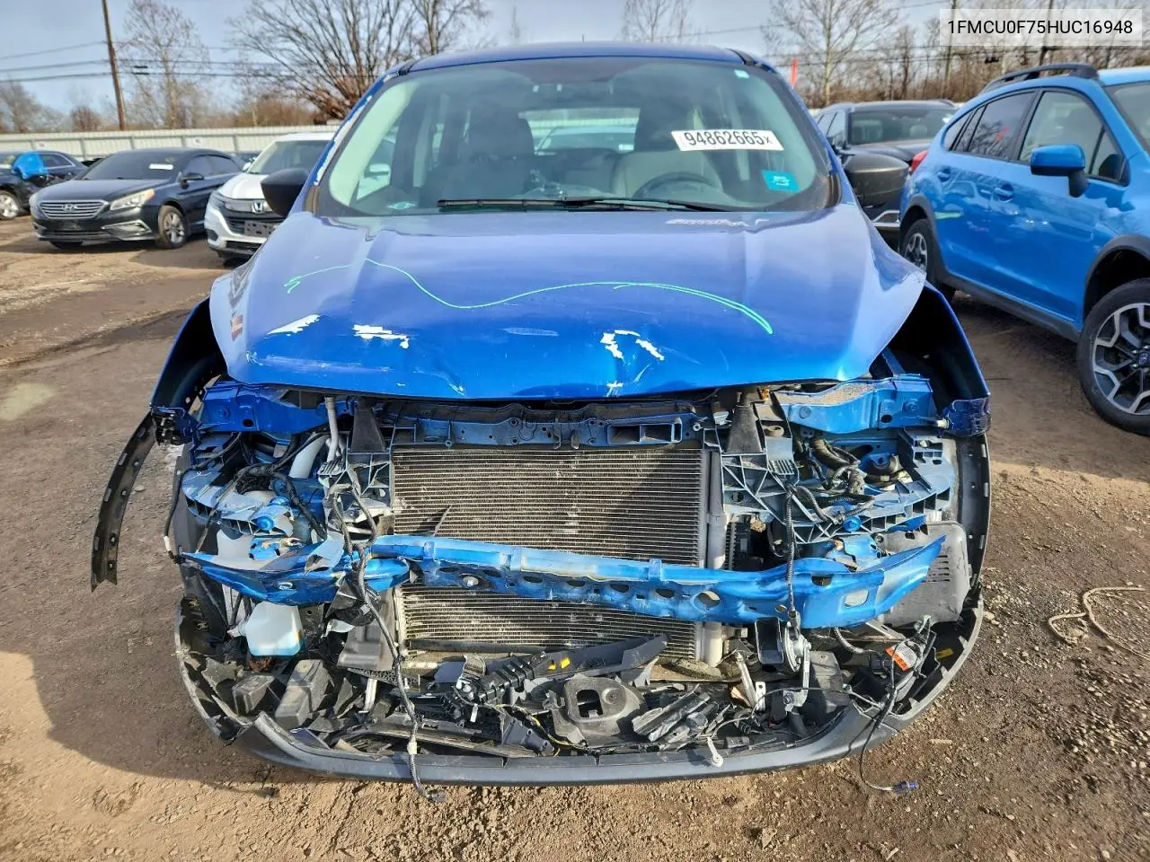 1FMCU0F75HUC16948 2017 Ford Escape S