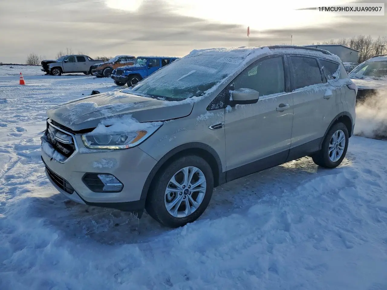 1FMCU9HDXJUA90907 2018 Ford Escape Sel