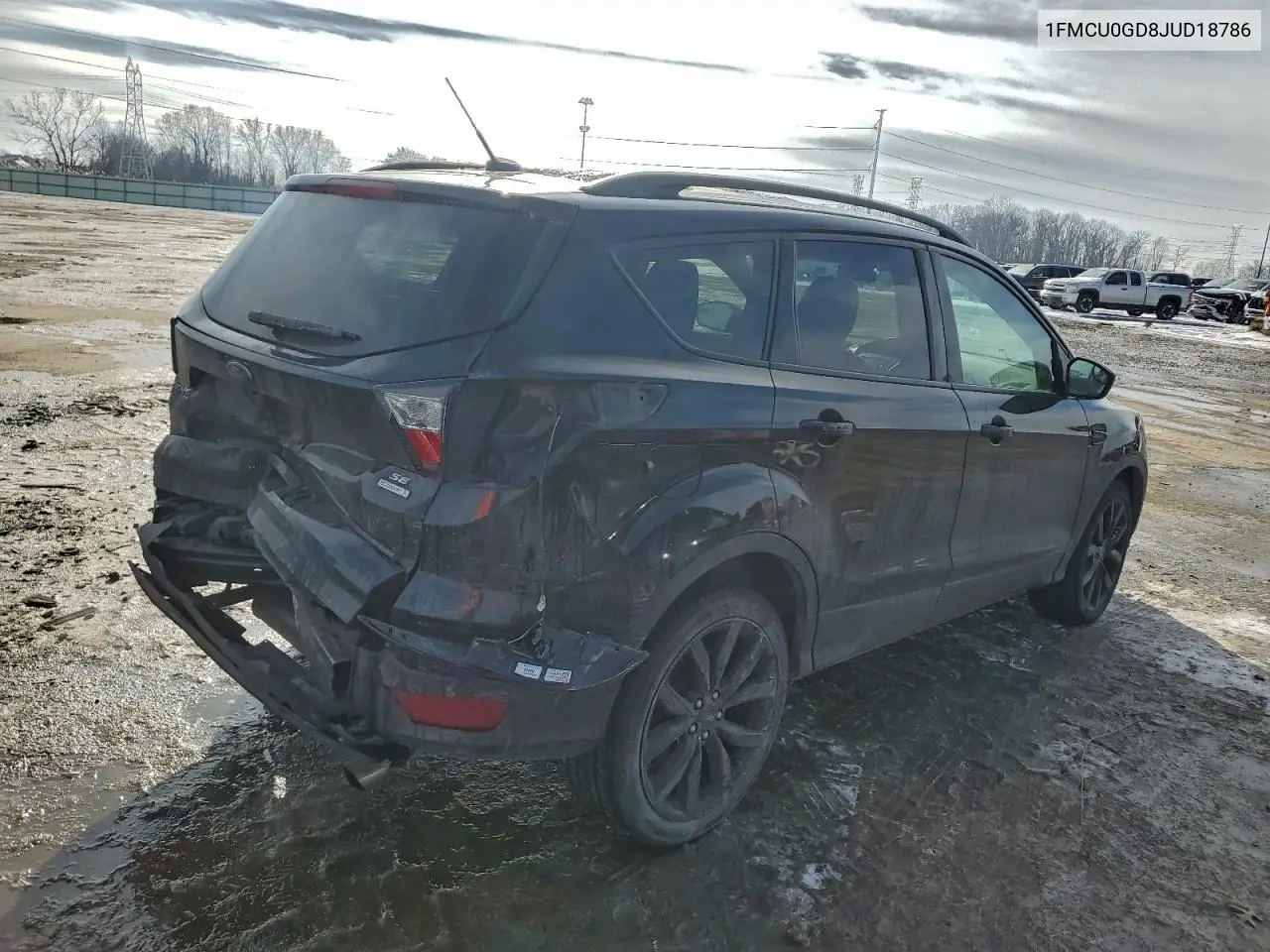1FMCU0GD8JUD18786 2018 Ford Escape Se