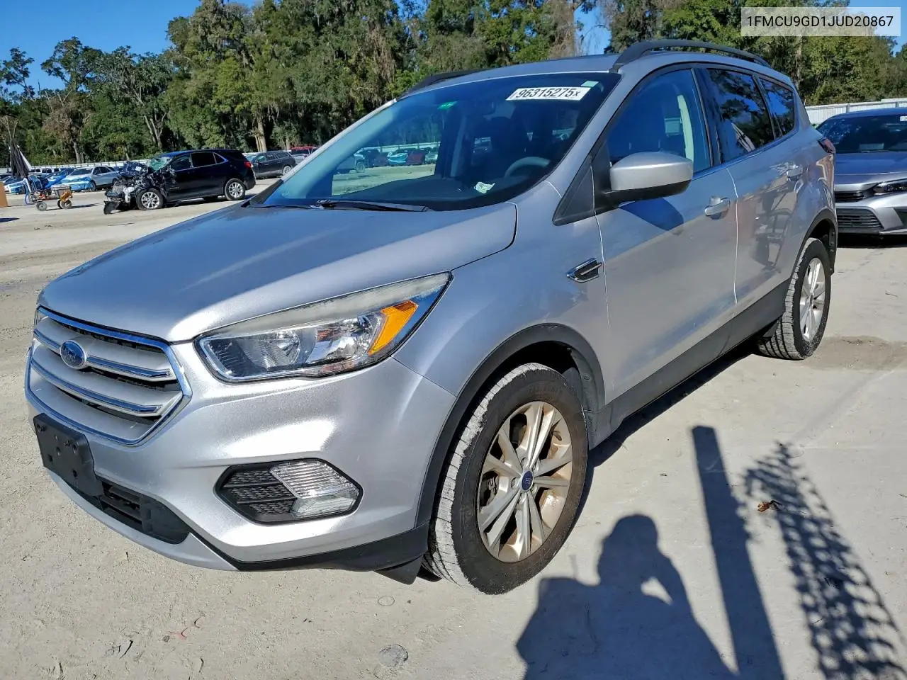1FMCU9GD1JUD20867 2018 Ford Escape Se