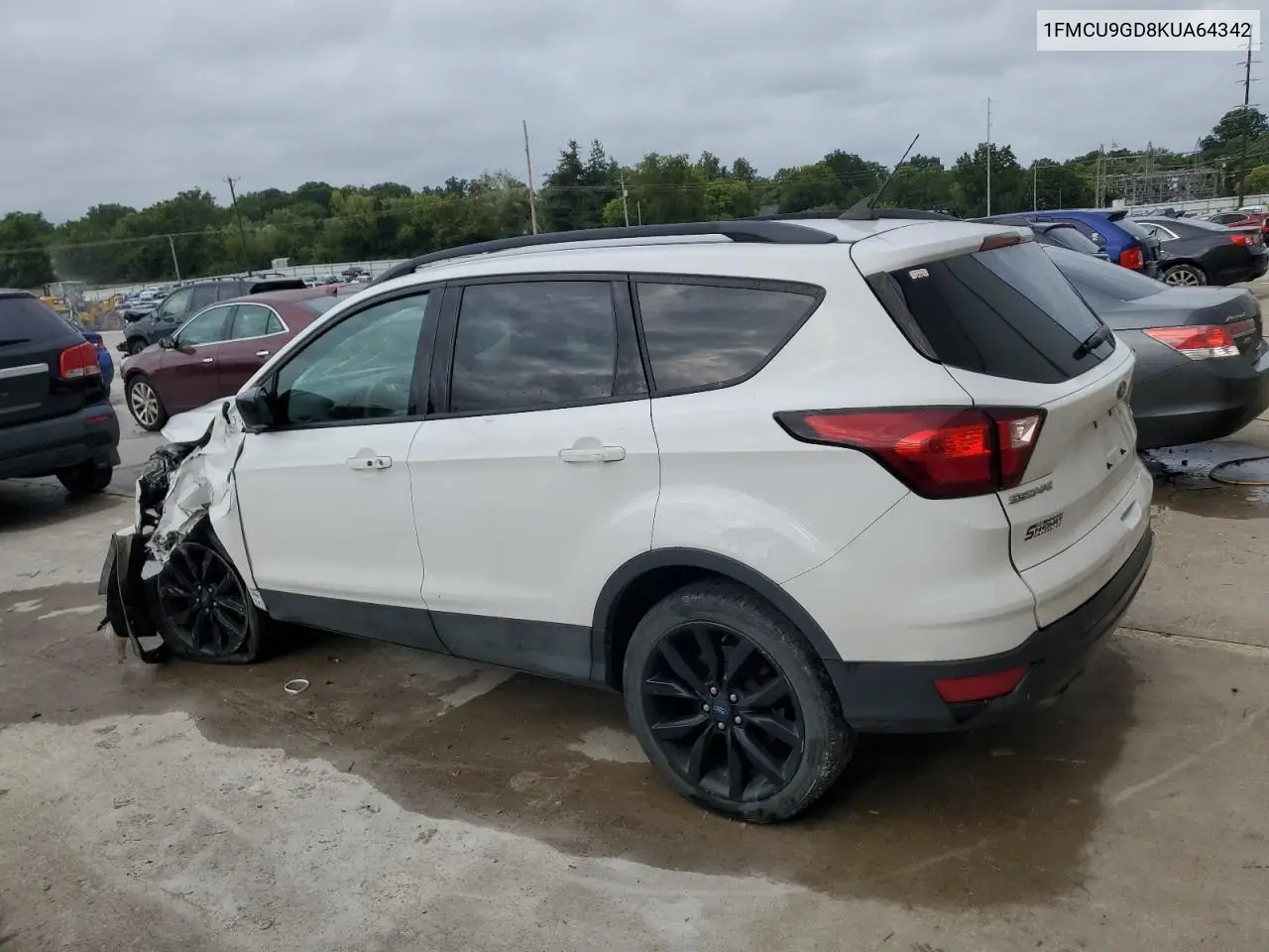 1FMCU9GD8KUA64342 2019 Ford Escape Se