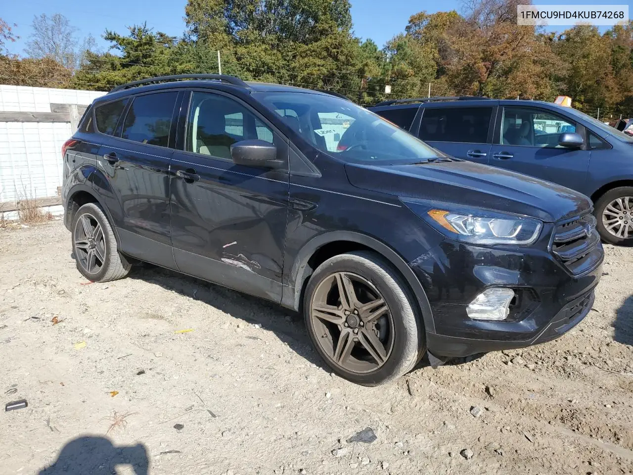 1FMCU9HD4KUB74268 2019 Ford Escape Sel