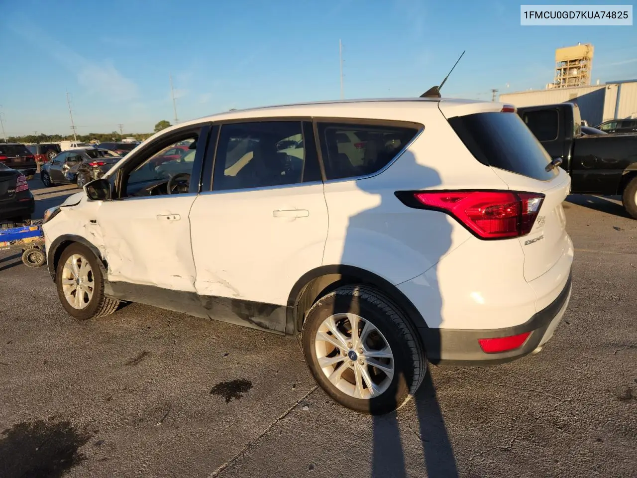 1FMCU0GD7KUA74825 2019 Ford Escape Se