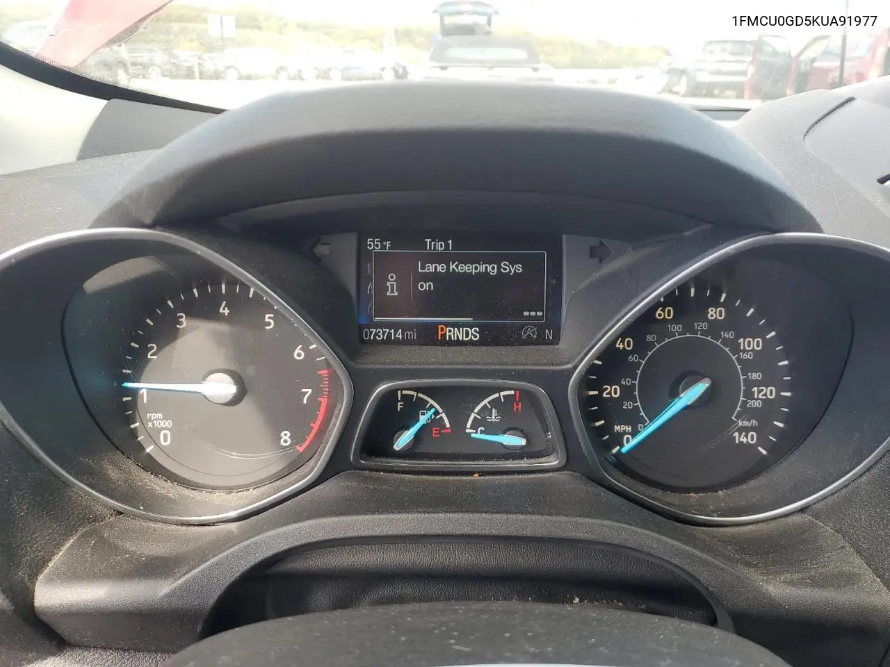 1FMCU0GD5KUA91977 2019 Ford Escape Se