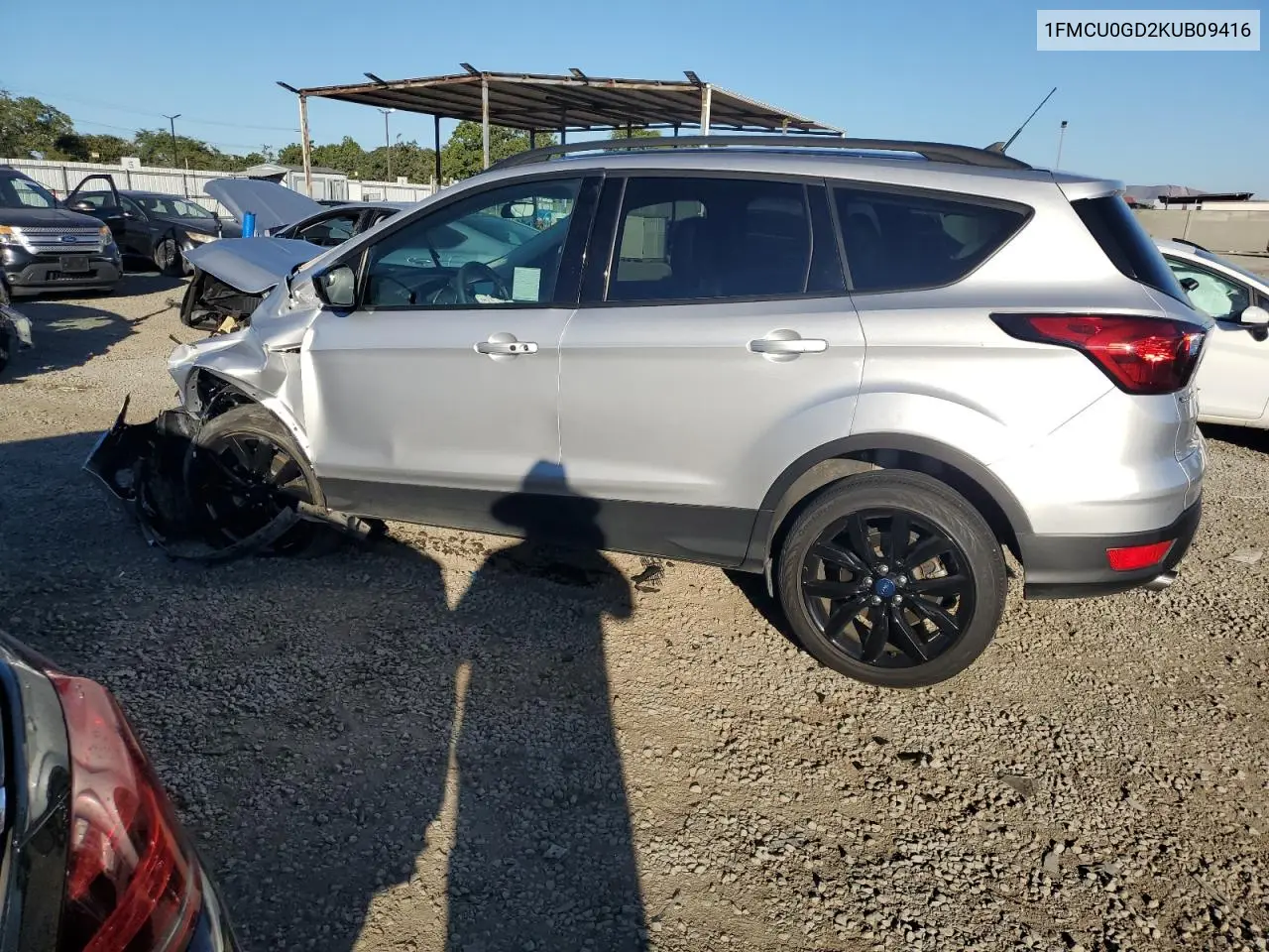 1FMCU0GD2KUB09416 2019 Ford Escape Se