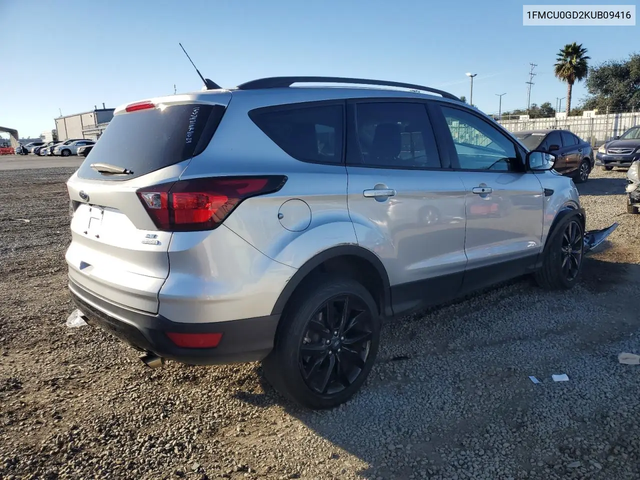 1FMCU0GD2KUB09416 2019 Ford Escape Se