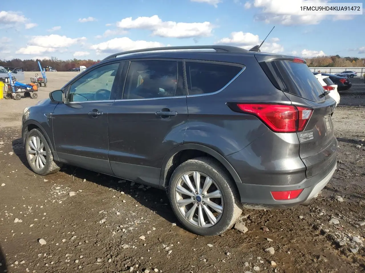 1FMCU9HD4KUA91472 2019 Ford Escape Sel