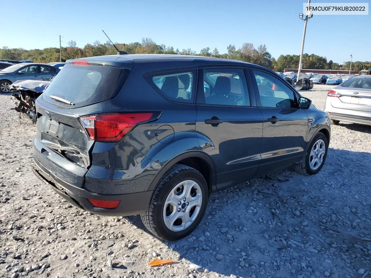 1FMCU0F79KUB20022 2019 Ford Escape S