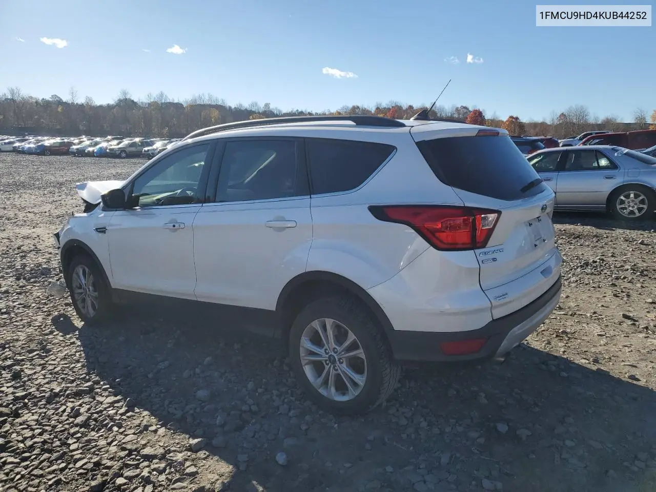 1FMCU9HD4KUB44252 2019 Ford Escape Sel