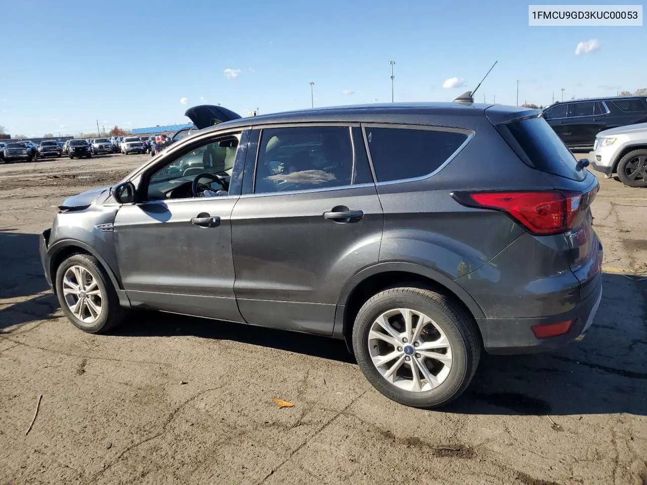 1FMCU9GD3KUC00053 2019 Ford Escape Se