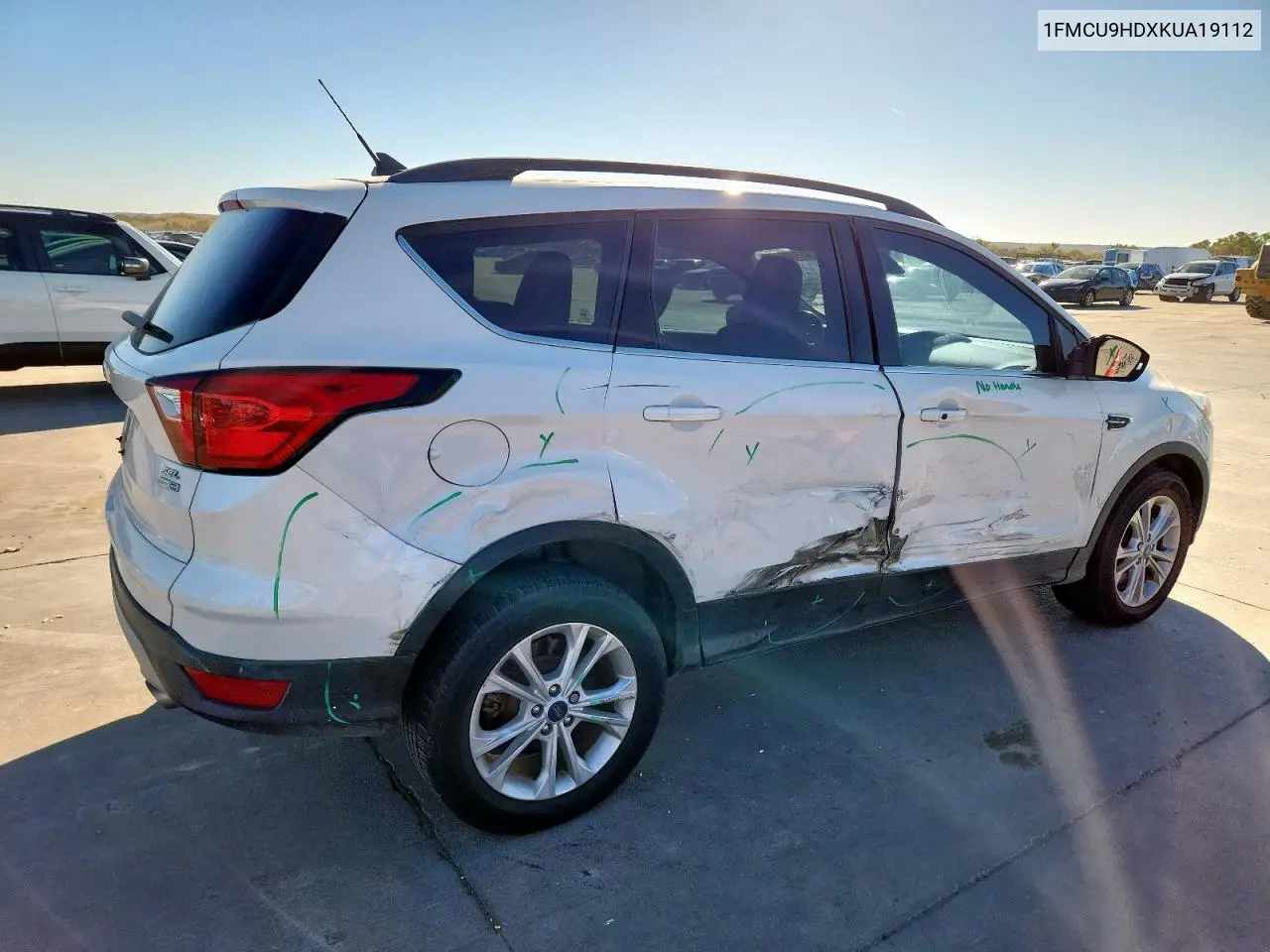1FMCU9HDXKUA19112 2019 Ford Escape Sel