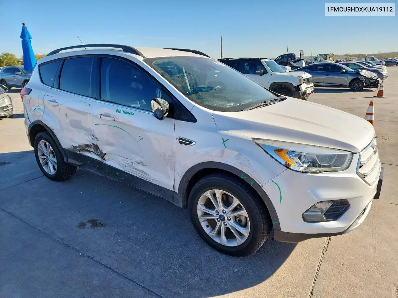 1FMCU9HDXKUA19112 2019 Ford Escape Sel