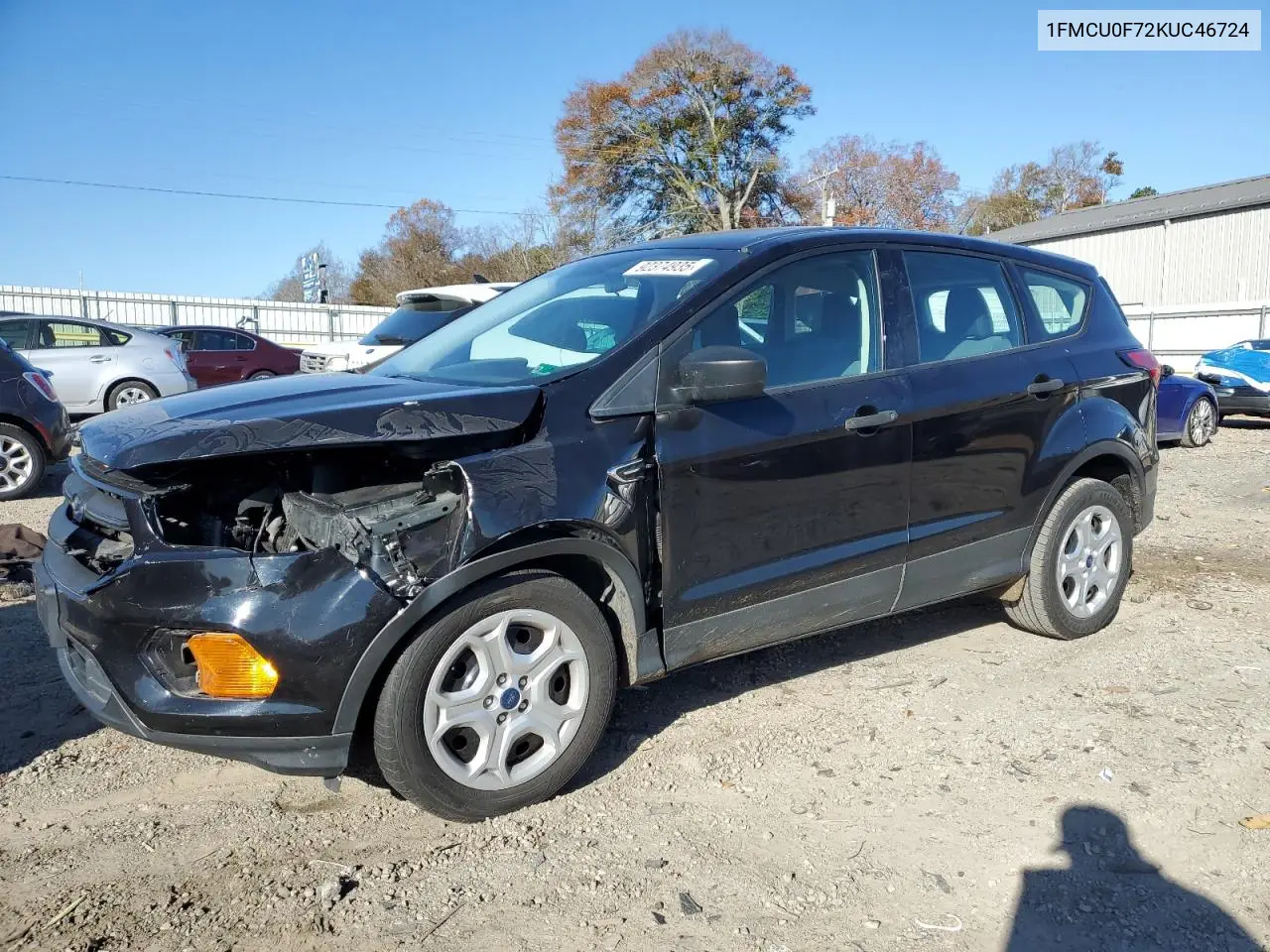 1FMCU0F72KUC46724 2019 Ford Escape S
