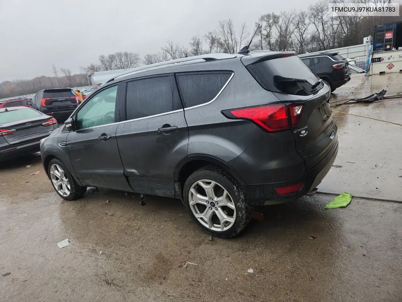 1FMCU9J97KUA81783 2019 Ford Escape Titanium