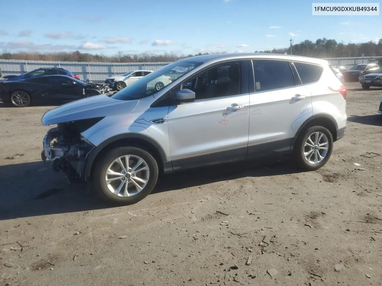 1FMCU9GDXKUB49344 2019 Ford Escape Se