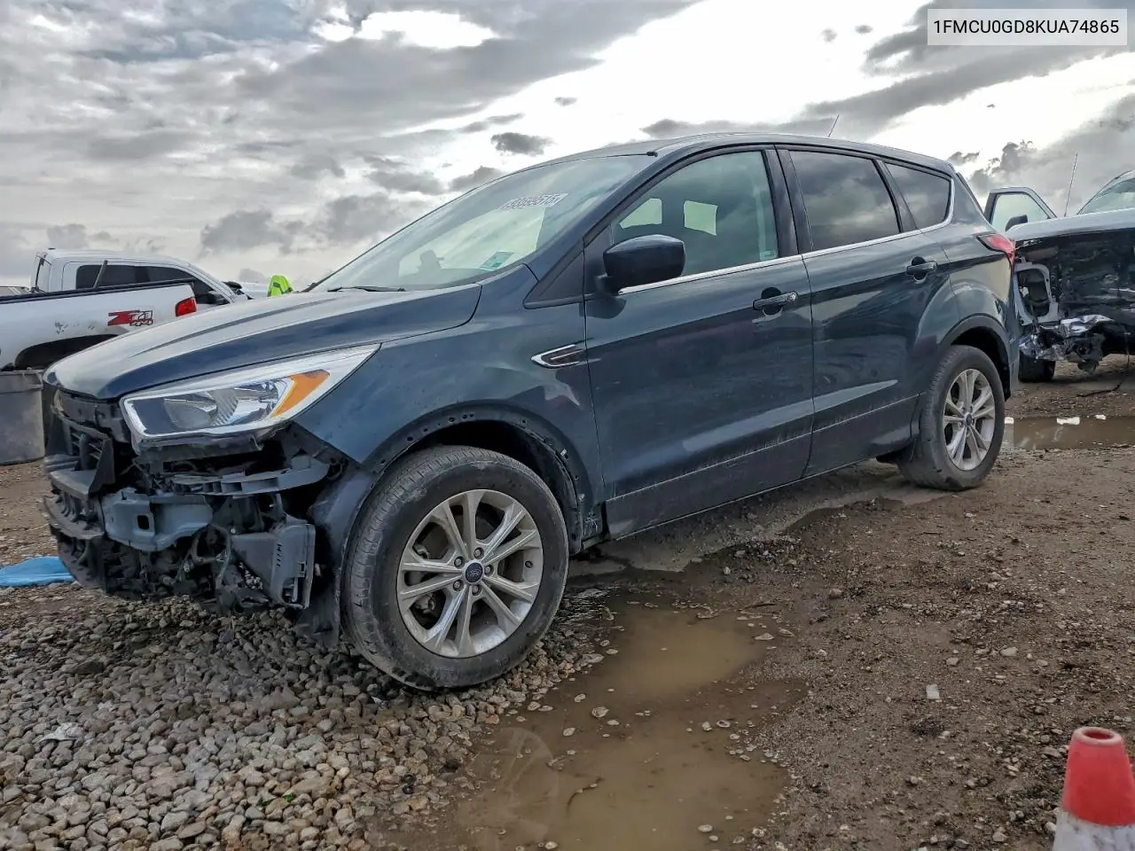 1FMCU0GD8KUA74865 2019 Ford Escape Se