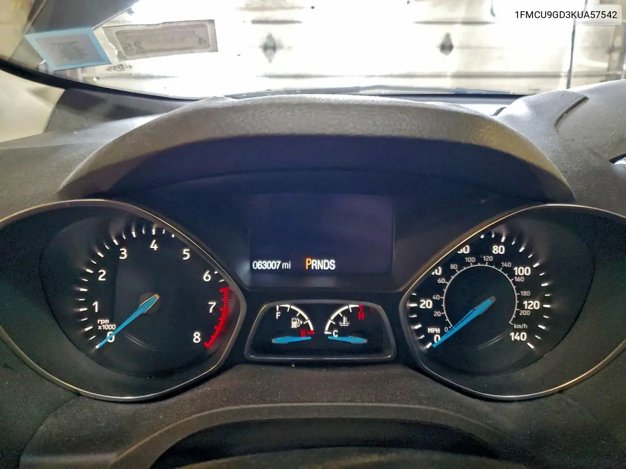 1FMCU9GD3KUA57542 2019 Ford Escape Se