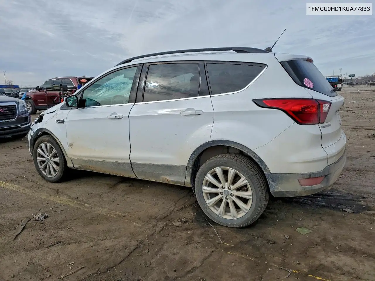 1FMCU0HD1KUA77833 2019 Ford Escape Sel