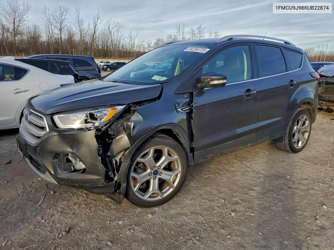 1FMCU9J98KUB22874 2019 Ford Escape Titanium