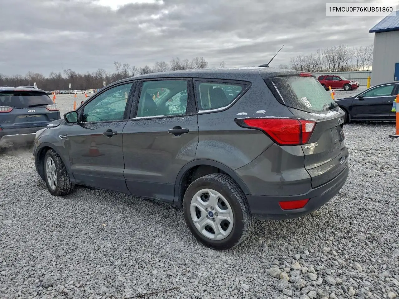1FMCU0F76KUB51860 2019 Ford Escape S