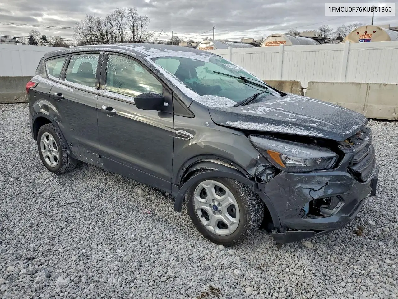 1FMCU0F76KUB51860 2019 Ford Escape S