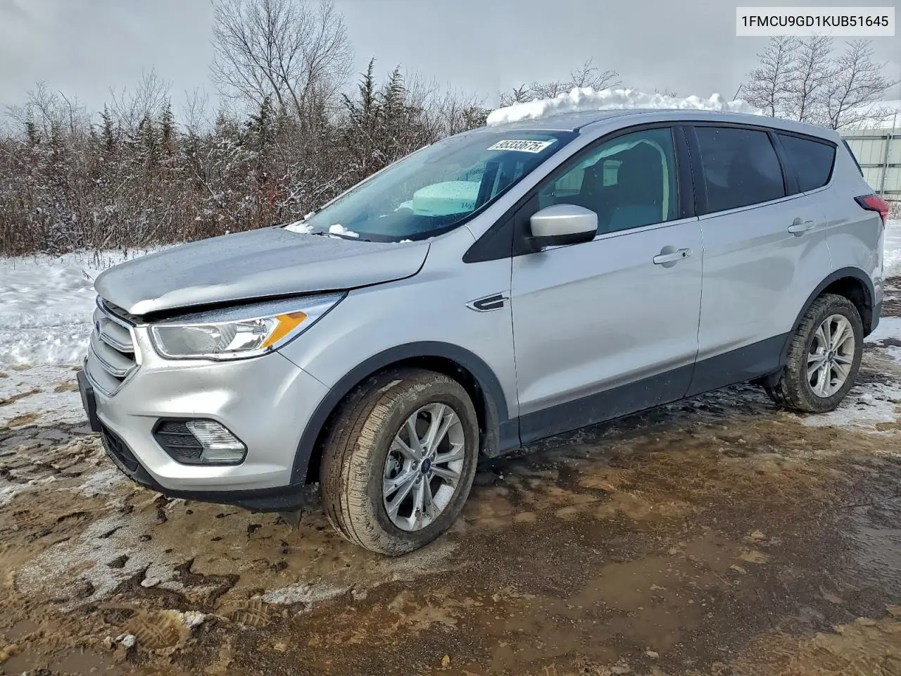 1FMCU9GD1KUB51645 2019 Ford Escape Se