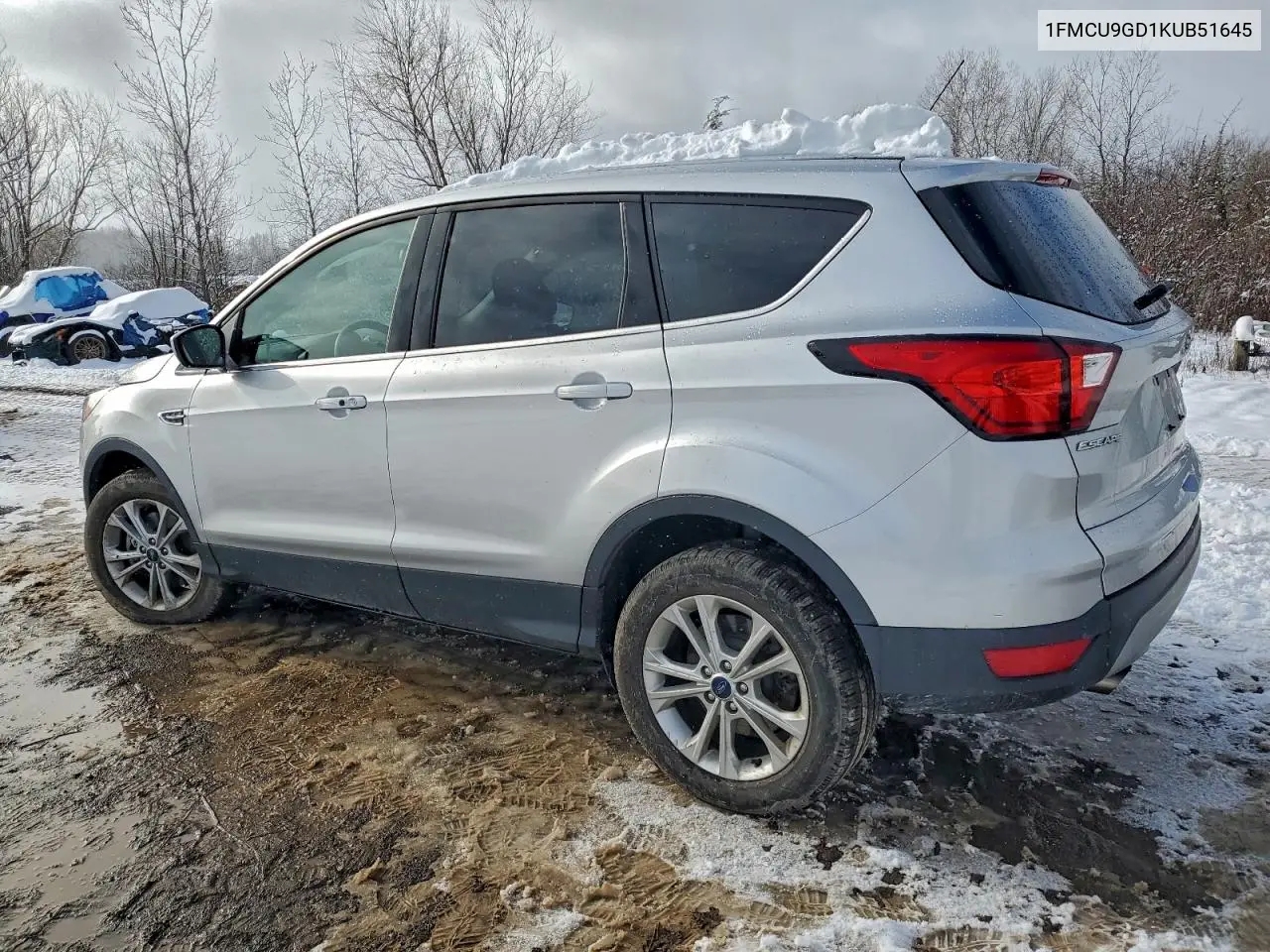1FMCU9GD1KUB51645 2019 Ford Escape Se