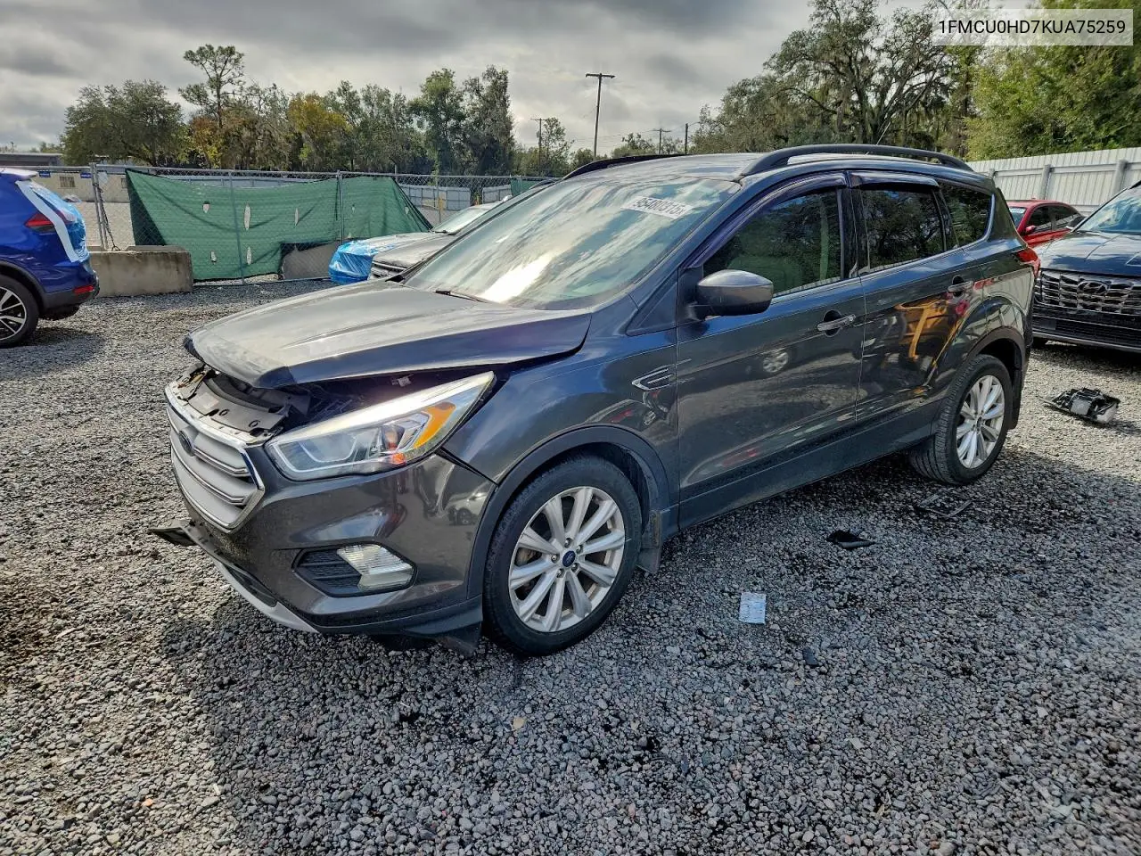 1FMCU0HD7KUA75259 2019 Ford Escape Sel