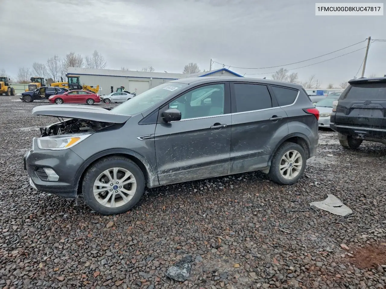 1FMCU0GD8KUC47817 2019 Ford Escape Se