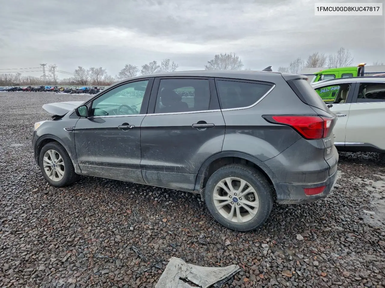 1FMCU0GD8KUC47817 2019 Ford Escape Se