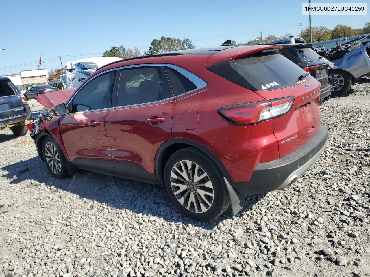 1FMCU0DZ7LUC40259 2020 Ford Escape Titanium