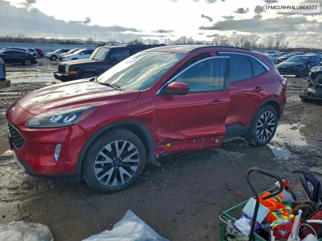 1FMCU9H94LUB04377 2020 Ford Escape Sel