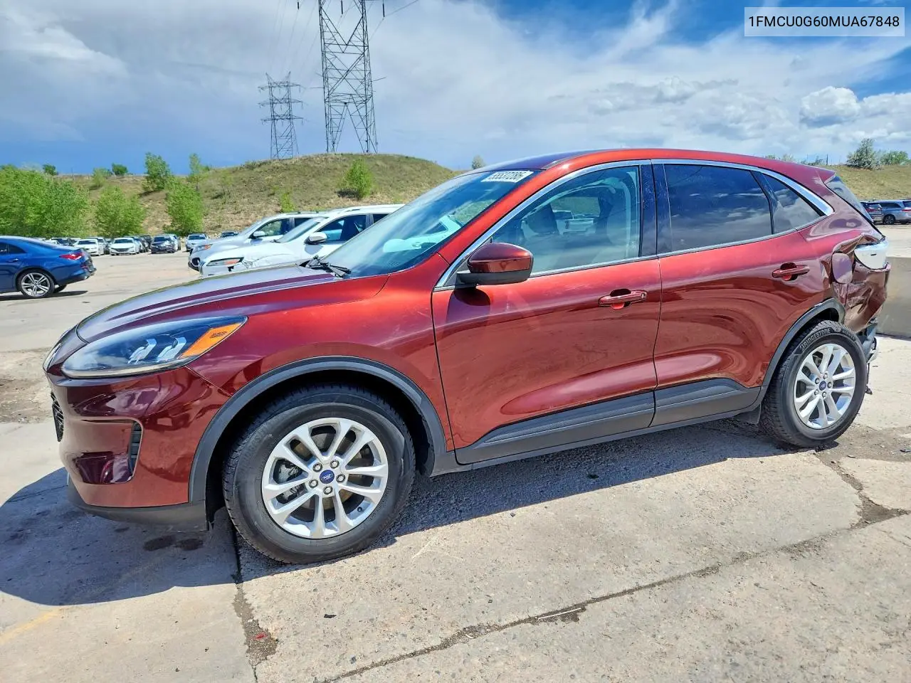 1FMCU0G60MUA67848 2021 Ford Escape Se