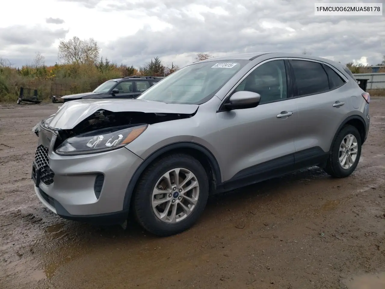 1FMCU0G62MUA58178 2021 Ford Escape Se