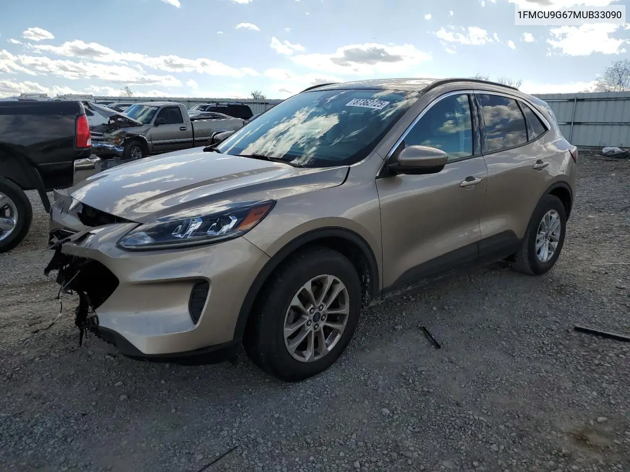 1FMCU9G67MUB33090 2021 Ford Escape Se