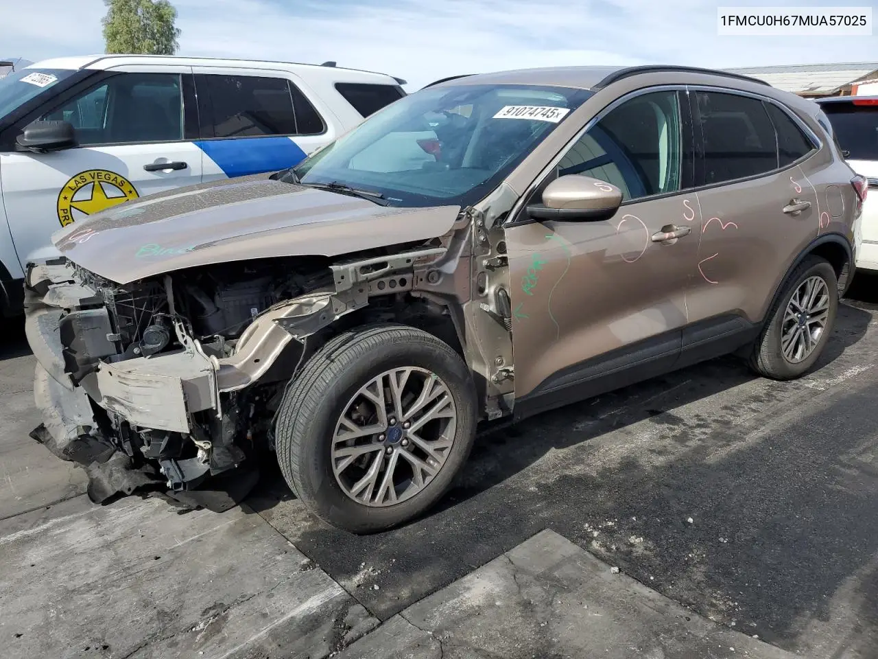 1FMCU0H67MUA57025 2021 Ford Escape Sel