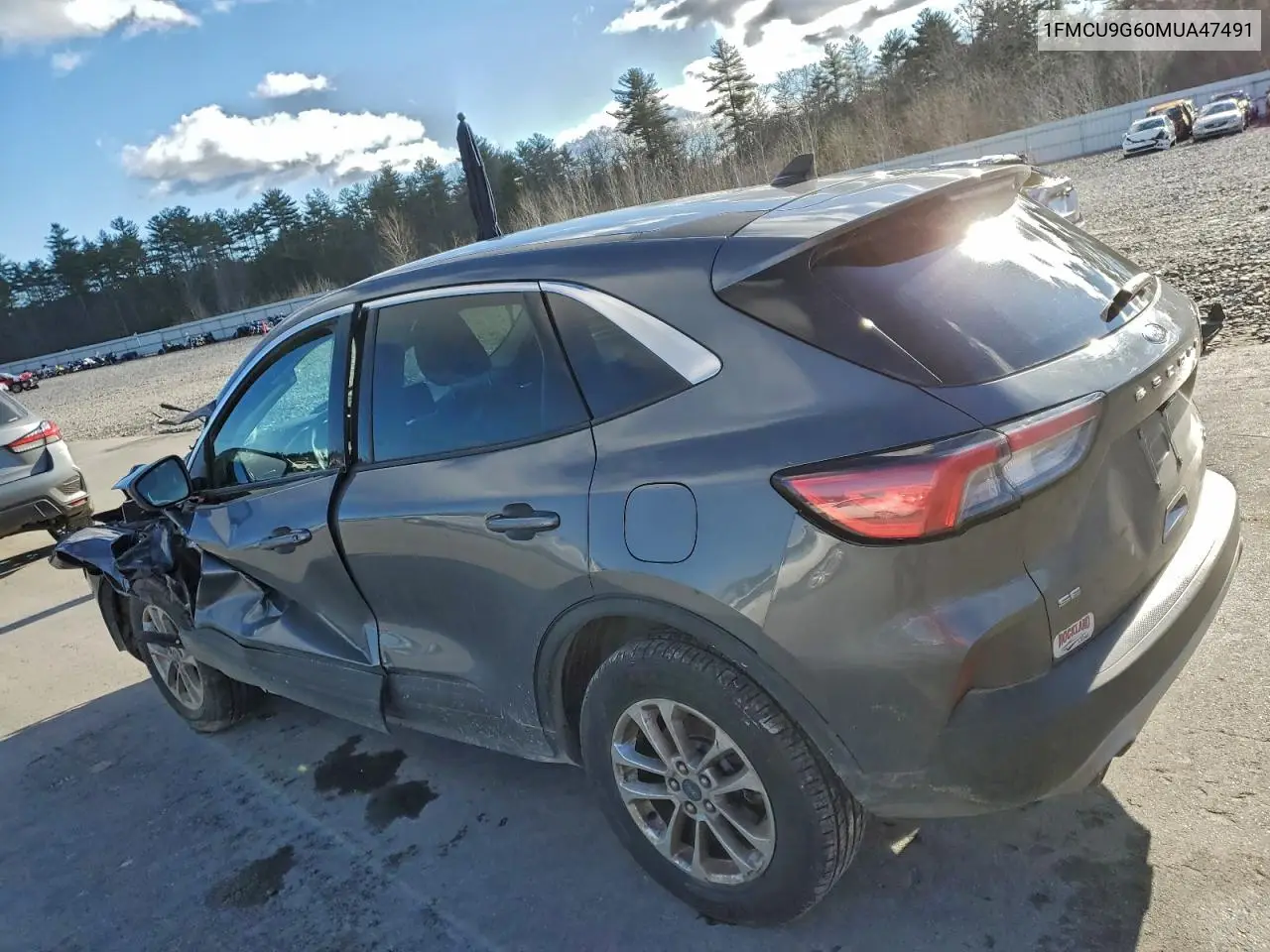 1FMCU9G60MUA47491 2021 Ford Escape Se