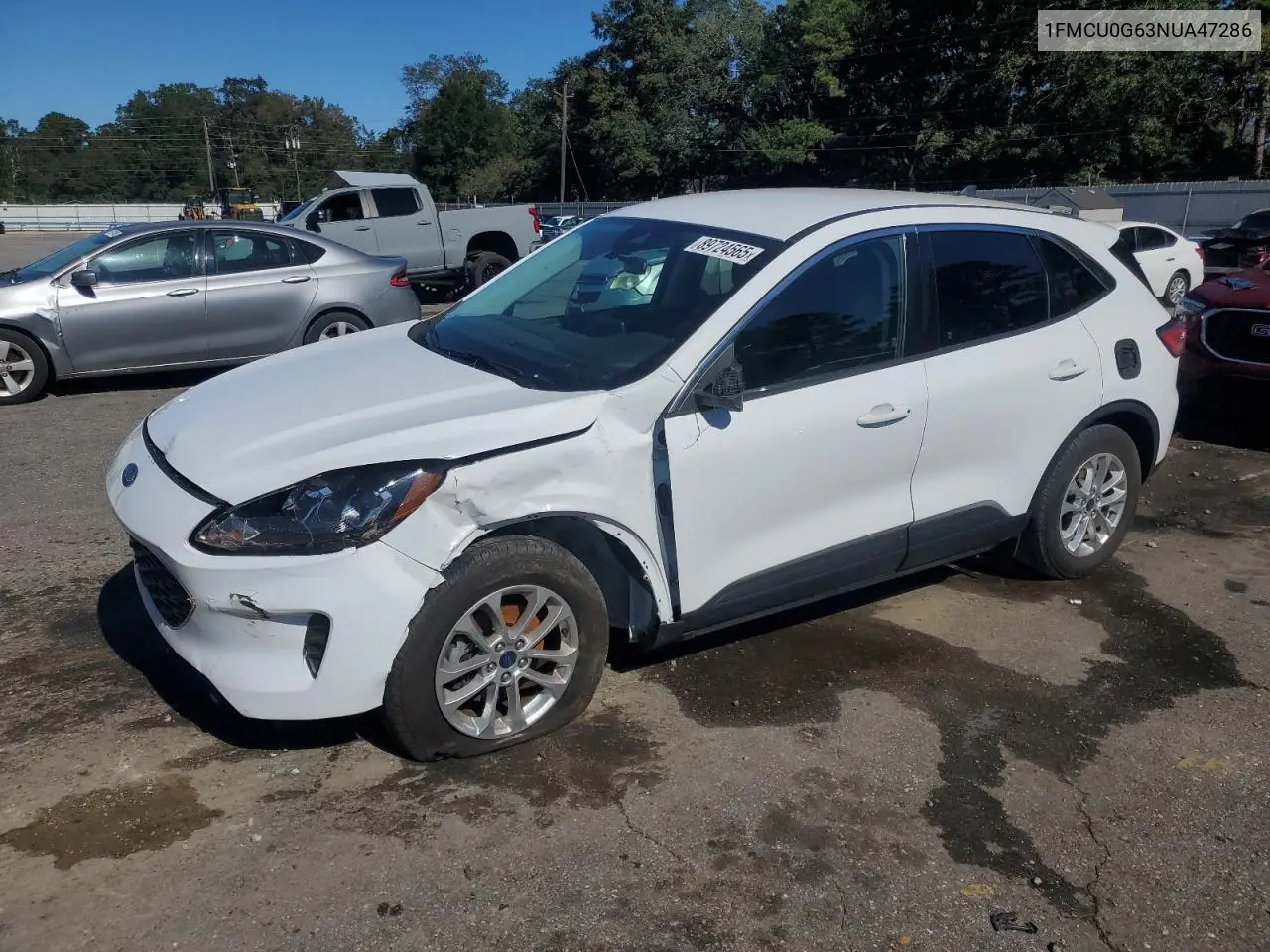 1FMCU0G63NUA47286 2022 Ford Escape Se