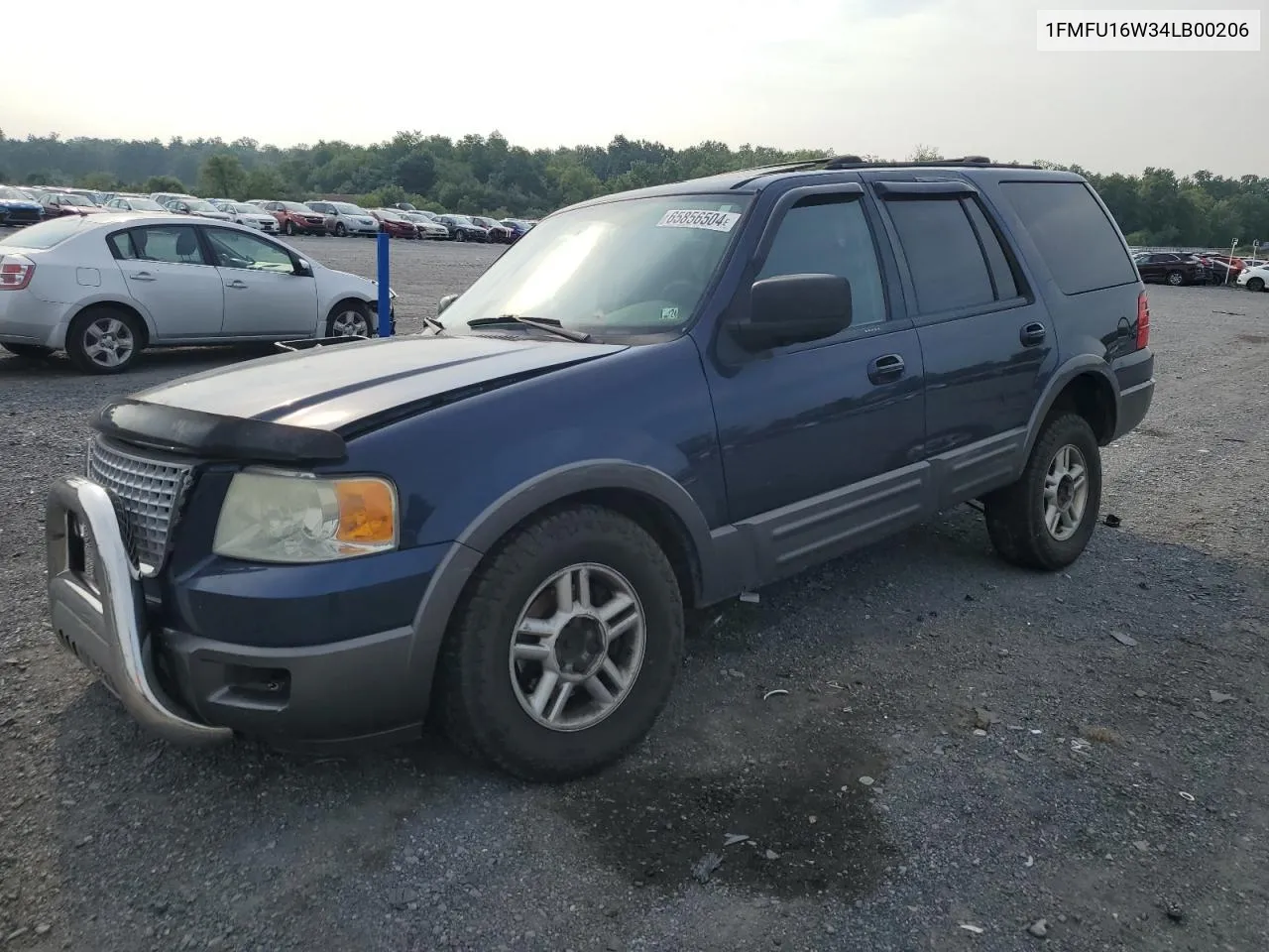 2004 Ford Expedition Xlt VIN: 1FMFU16W34LB00206 Lot: 65856504